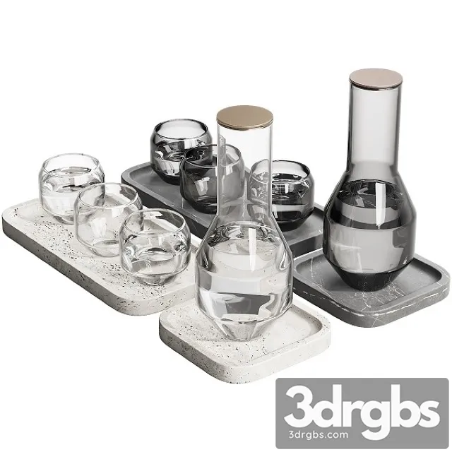 Dishes Decor Set 05 3D Model Free