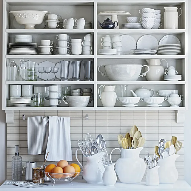 Dishes set - 3 3DModel