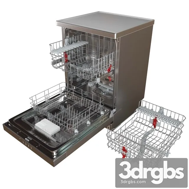 Dishwasher Hotpoint Ariston 3D Model Free