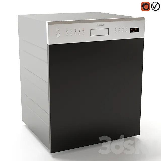 Dishwasher Smeg PLA6442X2 3D Model