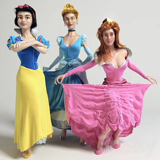 Disney Princess (vray GGX) 3DModel