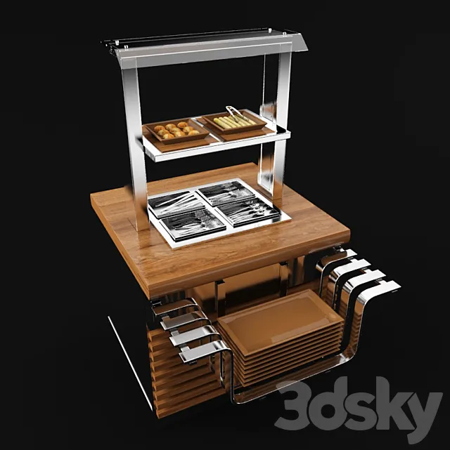 Distribution line _ equipment rack 3D Model