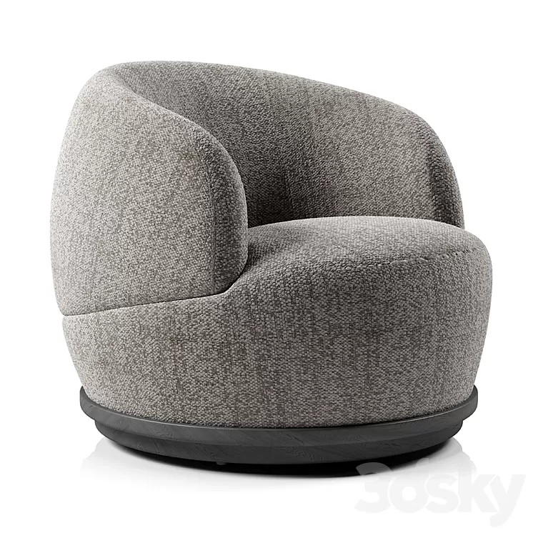 District eight-orbit armchair 3D Model