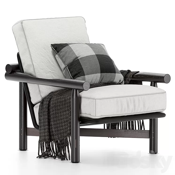 District eight still armchair 3D Model