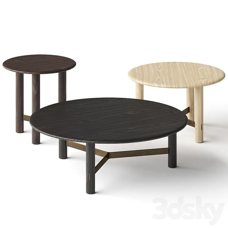 District Eight Stilt Coffee Tables 3D Model Free