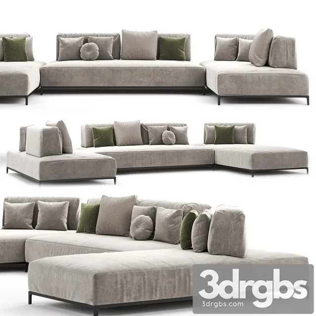 Diter Italia Sanders AIR Sofa 3D Model Free