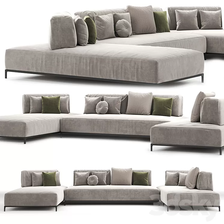 Diter Italia Sanders AIR Sofa 3D Model Free