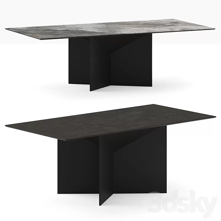 Ditre Italia Absolute Dining Table 3D Model Free