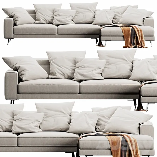 Ditre Italia Anderson Chaise Lounge 3DModel