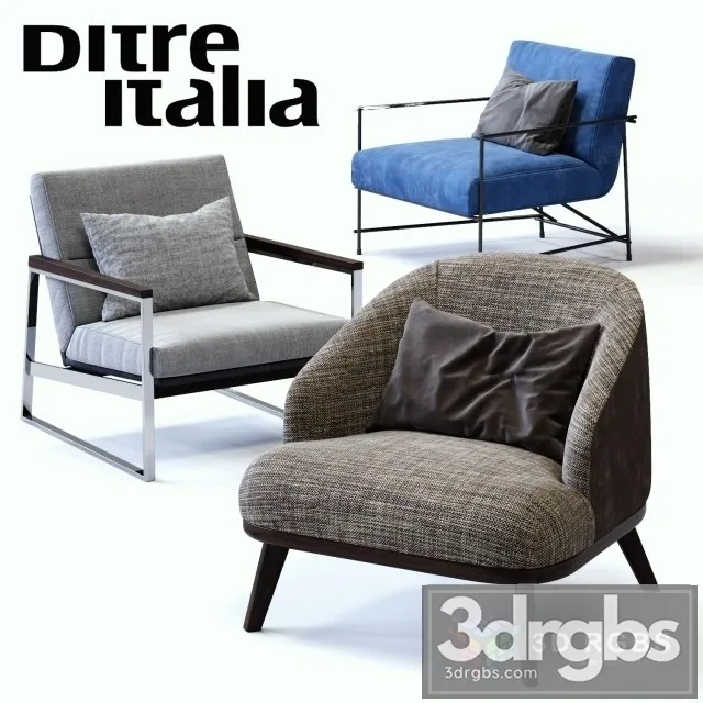 Ditre Italia Armchair 3D Model Free