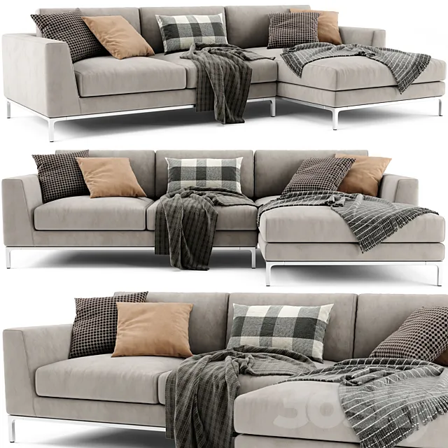 Ditre Italia Artis Chaise Longue Sofa 02 3D Model