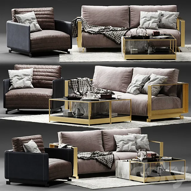 Ditre Italia BAG Sofa 03 3D Model