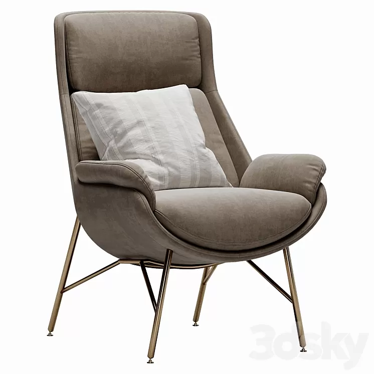 Ditre italia beetle armchair 3D Model