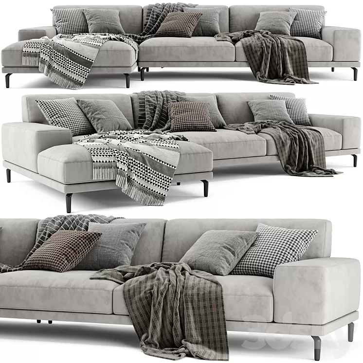 Ditre Italia Blake Chaise Longue Sofa 3D Model