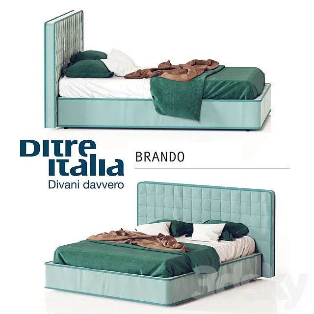 Ditre Italia BRANDO bed 3D Model