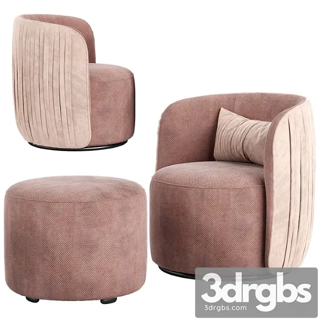 Ditre italia chloe luxury armchair 3D Model Free