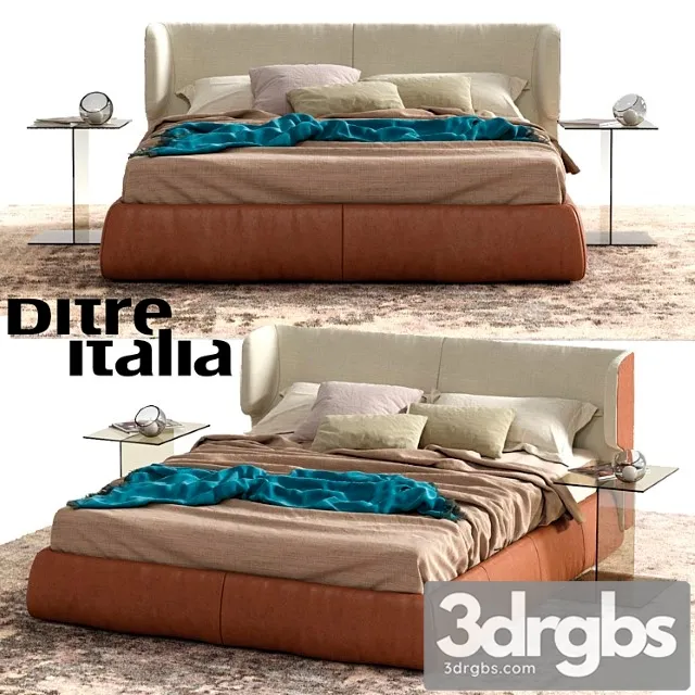 Ditre italia claire bed 2 3D Model Free
