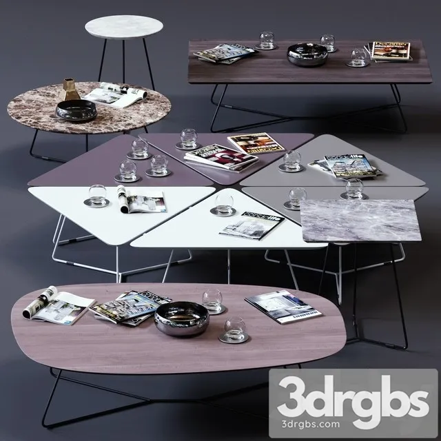 Ditre Italia Coffee Tables Set 02 Free Download