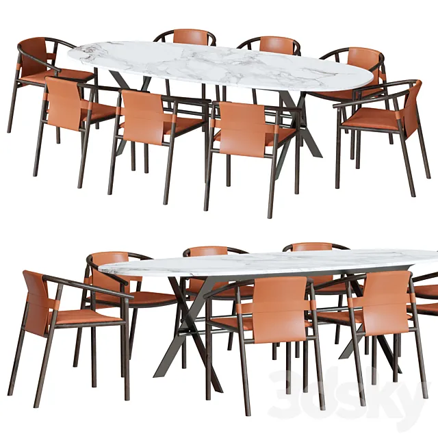 Ditre Italia Dining Group 3D Model