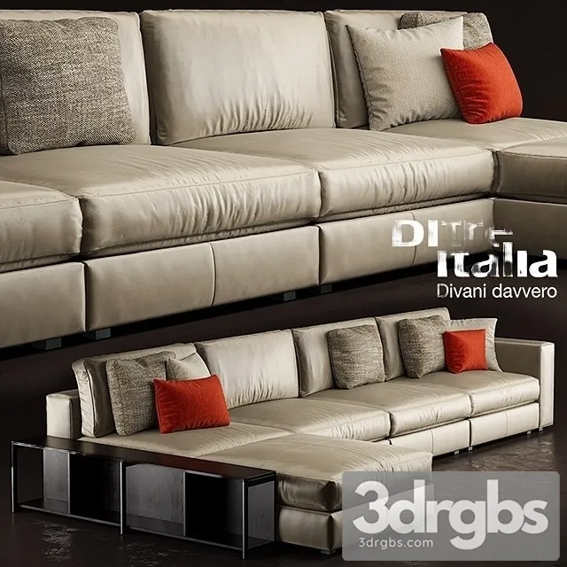 Ditre Italia Divani Davvero 3D Model Free