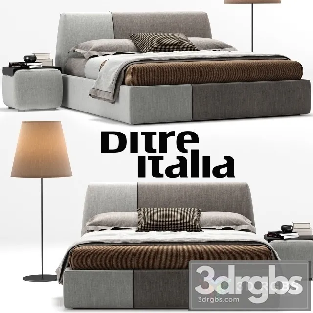 Ditre Italia Dixon Bed 3D Model Free