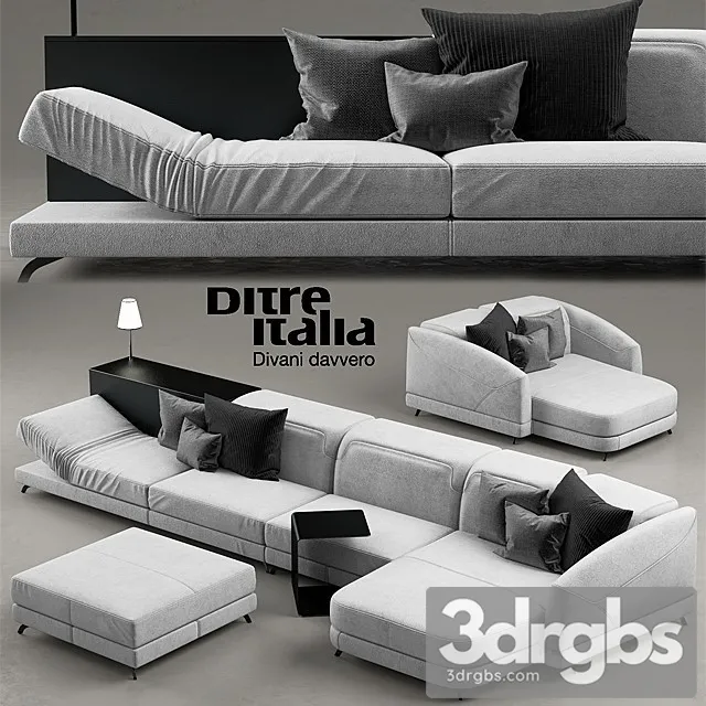 Ditre Italia Duffle Sofa Modem 3D Model Free