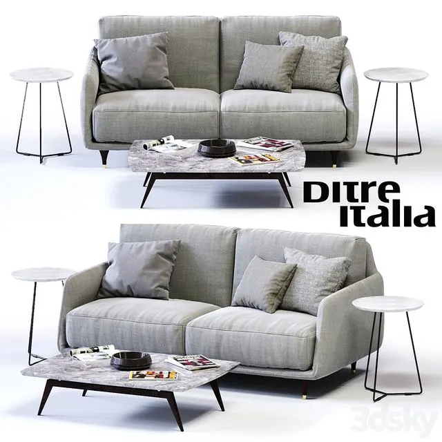 Ditre Italia ELLIOT 2-er Sofa 3D Model