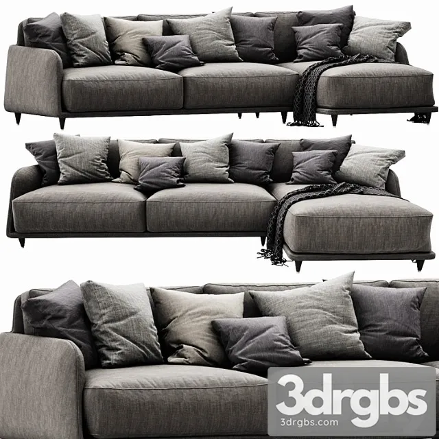 Ditre Italia Elliot Chaise Lounge 3D Model Free