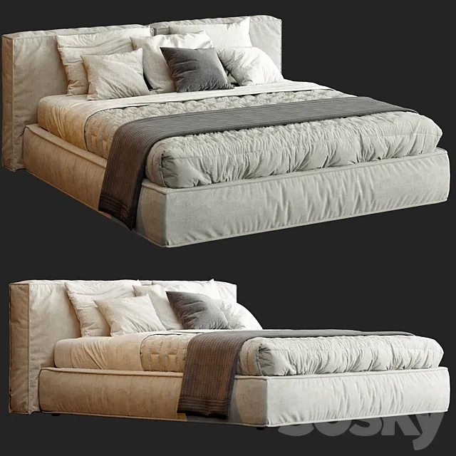 Ditre Italia Flann Bed 3D Model