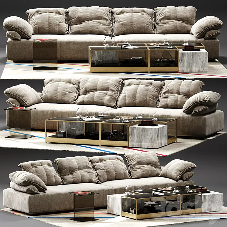 Ditre Italia Flick-Flack Sofa 3D Model