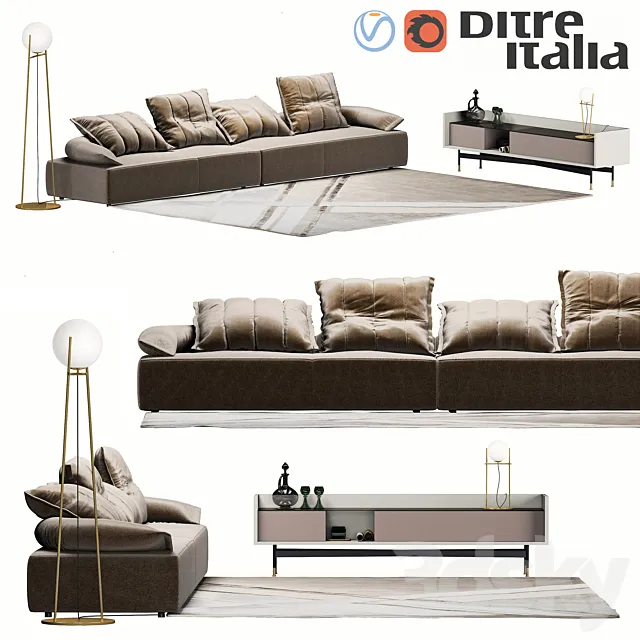 Ditre Italia Flick-Flack sofa 3DModel