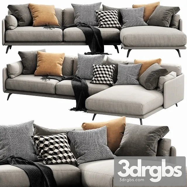 Ditre Italia Krisby Chaise Lounge 3D Model Free