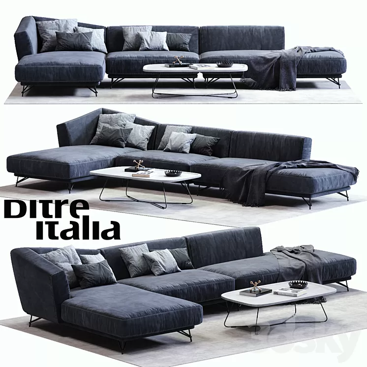 Ditre Italia LENNOX Sofa 02 3D Model