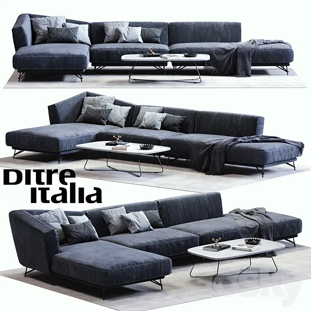 Ditre Italia LENNOX Sofa 02 3DModel