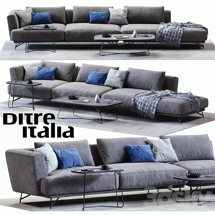 Ditre Italia LENNOX Sofa 03 3D Model