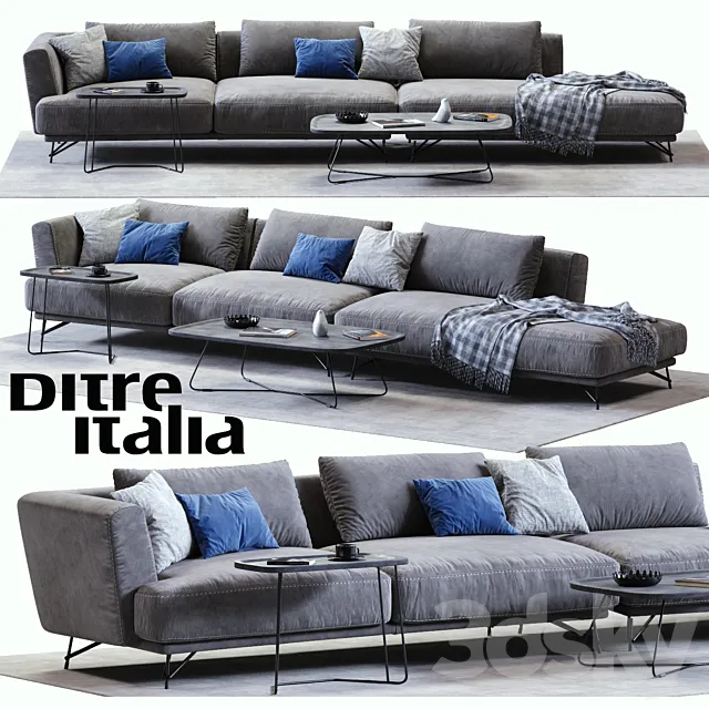 Ditre Italia LENNOX Sofa 03 3DModel