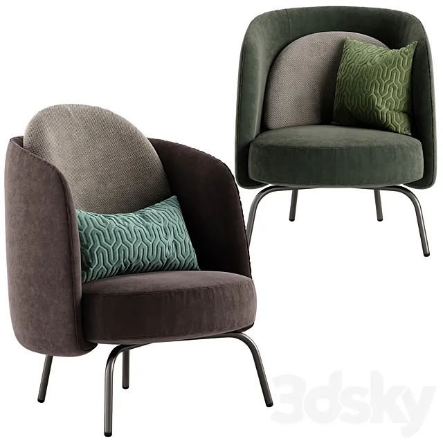 Ditre italia Lucia armchair 3D Model
