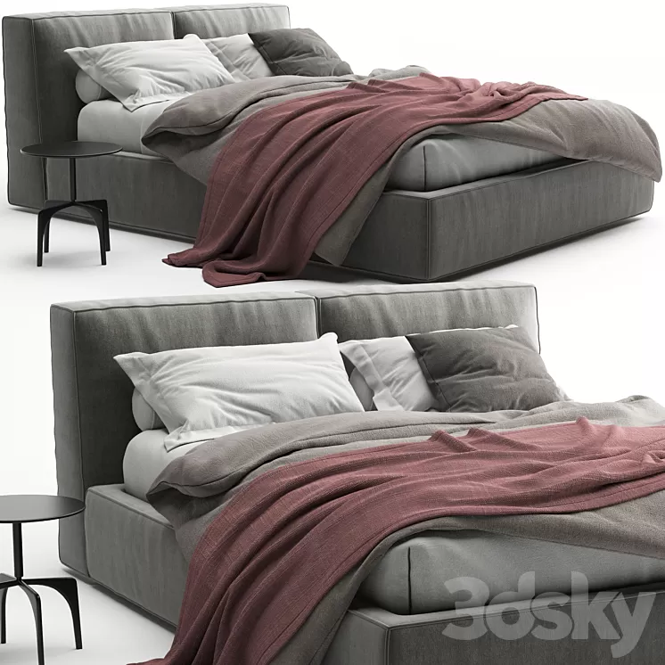 Ditre Italia Misty Bed 3D Model