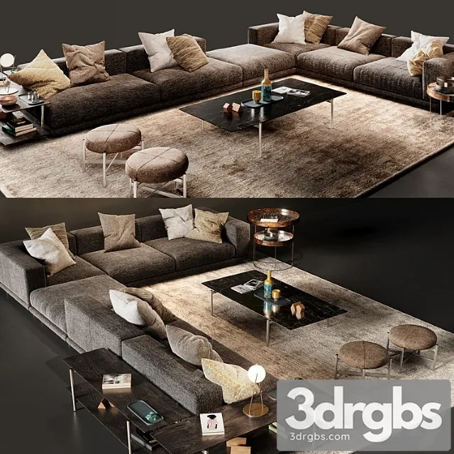 Ditre italia nevyll sofa 2 3D Model Free