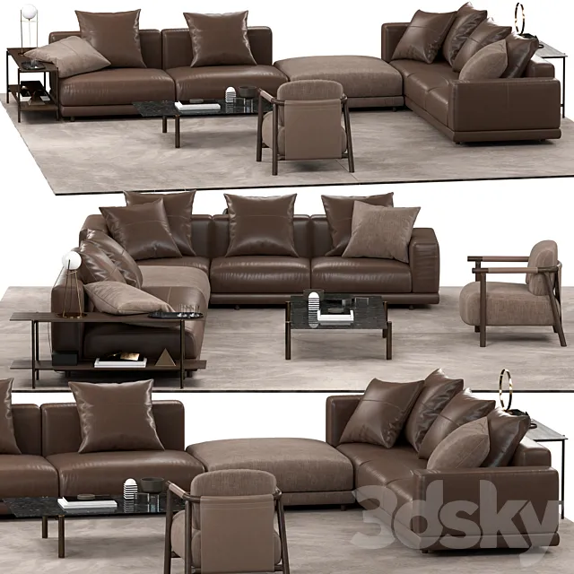 Ditre Italia NEVYLL sofa NATHY armchair 3D Model