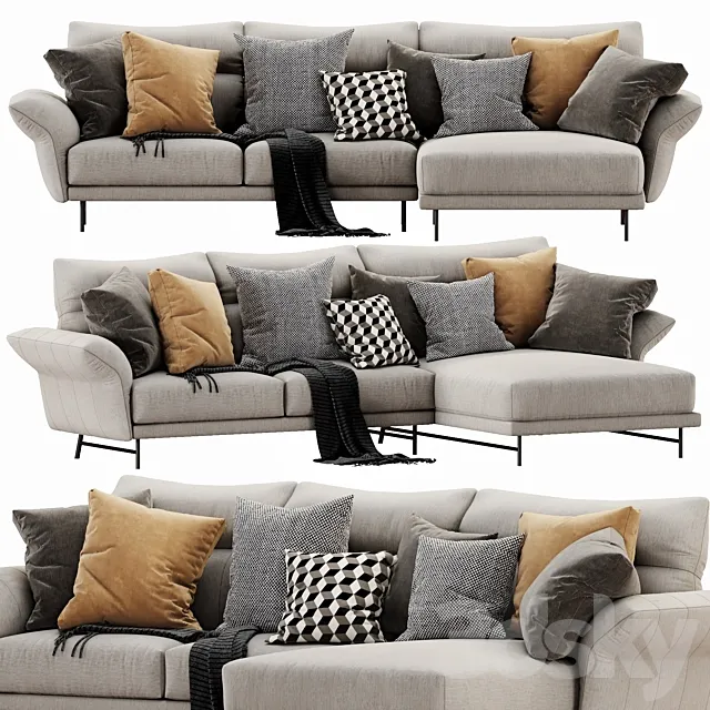 Ditre Italia On Line Chaise Lounge 3D Model