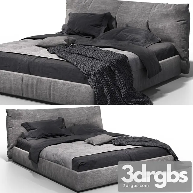 Ditre Italia Papilo Bed 3D Model Free