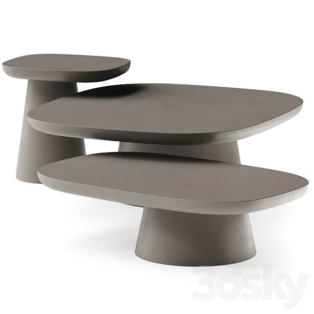 Ditre Italia Stone Coffee Table 3D Model