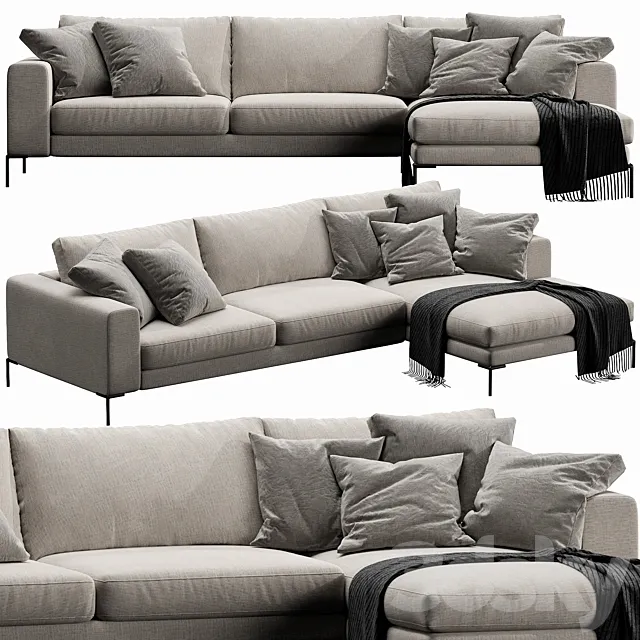 Ditre Italia Union Chaise Lounge 3DModel