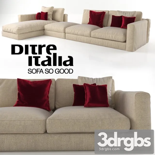 Ditre Italia Urban Sofa 3D Model Free