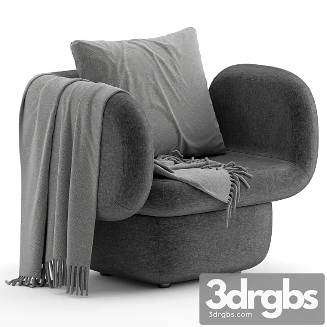 Ditre Italia Vento Armchair 3D Model Free