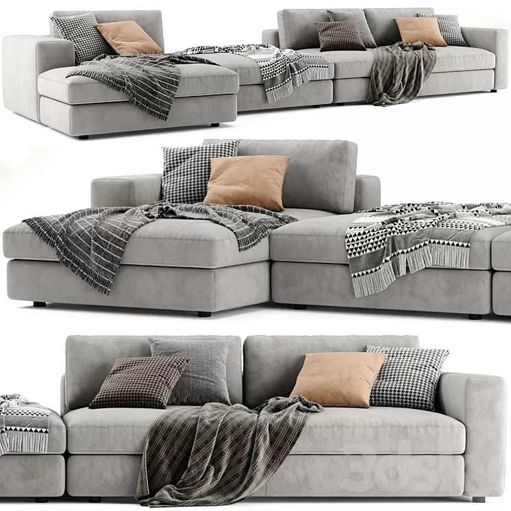 Ditre Urban Chaise Longue Sofa 2 3D Model Free