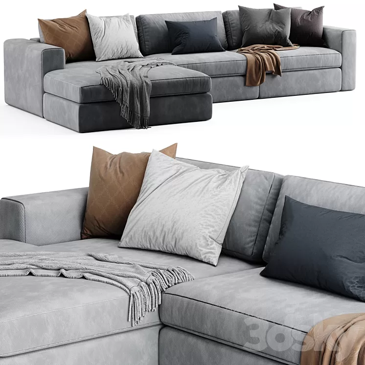 Ditre Urban Chaise Longue Sofa 3D Model Free