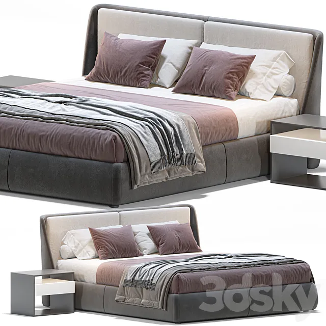 Ditreitalia Bend Bed 3D Model