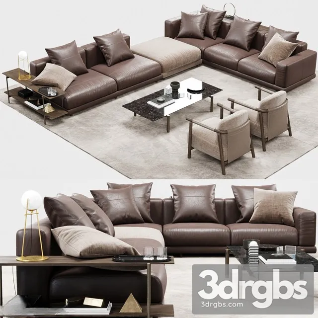 Ditreitalia Nevyll Sofa Nathy Armchair 3D Model Free